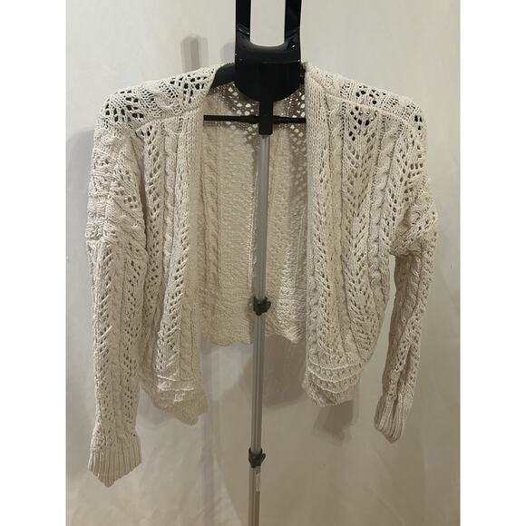 Jessica Simpson Cream Knit Shrug size M - Picture 1 of 3